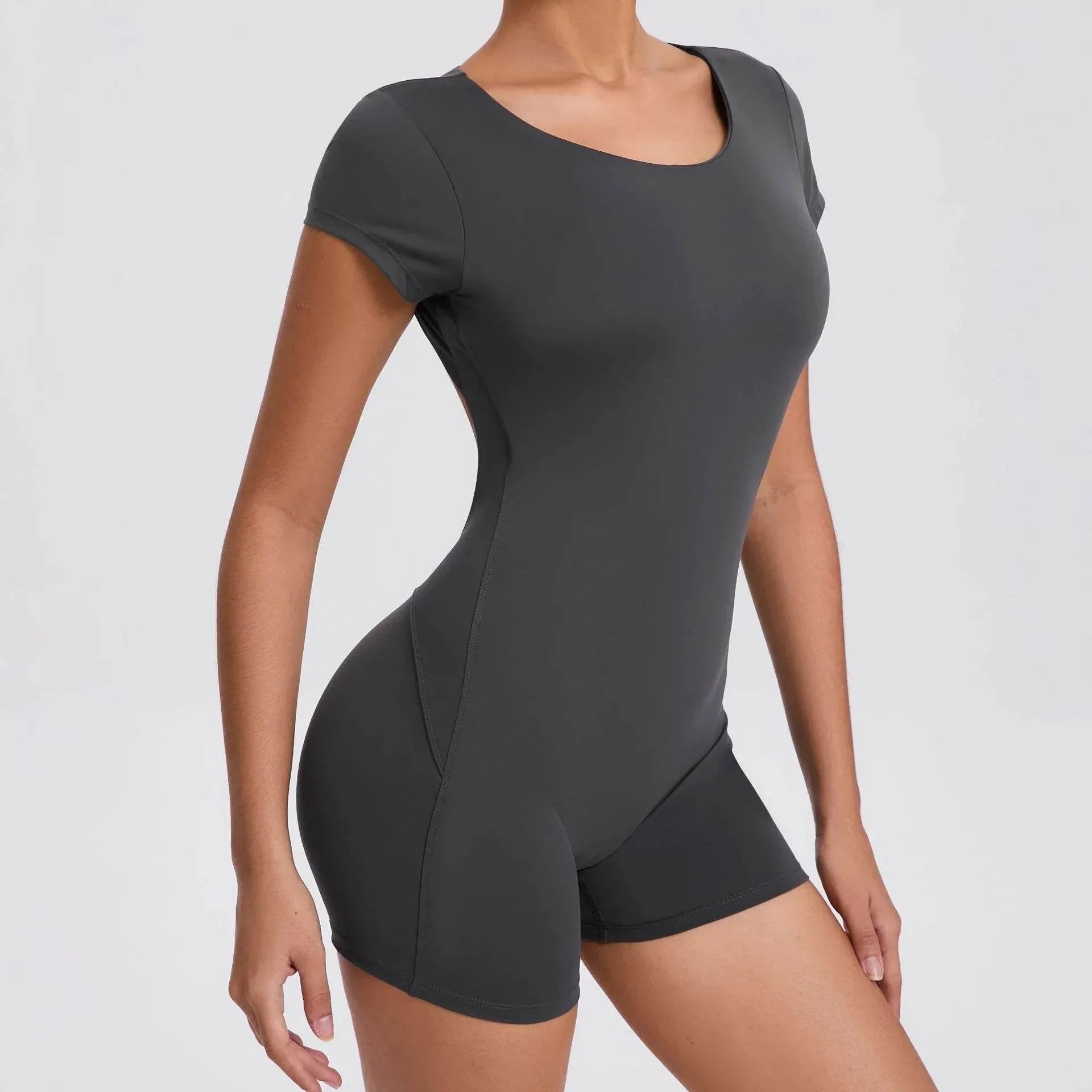 Backless Tight Yoga Jumpsuit – Sleek & Stretchy Fit - ZA-Zola