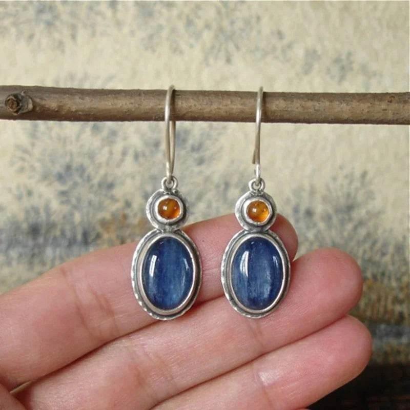 Silver Retro Creative Drop Earrings for Women - ZA-Zola