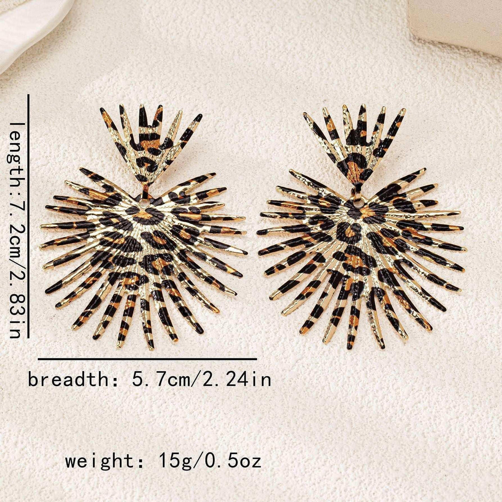 Leopard Print Women's Earrings – Bold Fashion Style - ZA-Zola