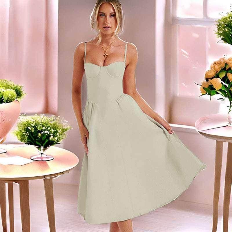 Slim Backless Sling Dress for Women - ZA-Zola