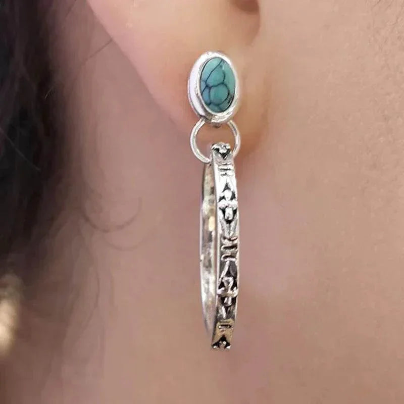 Dark Night Carved Flower Ear Clips for Women - ZA-Zola