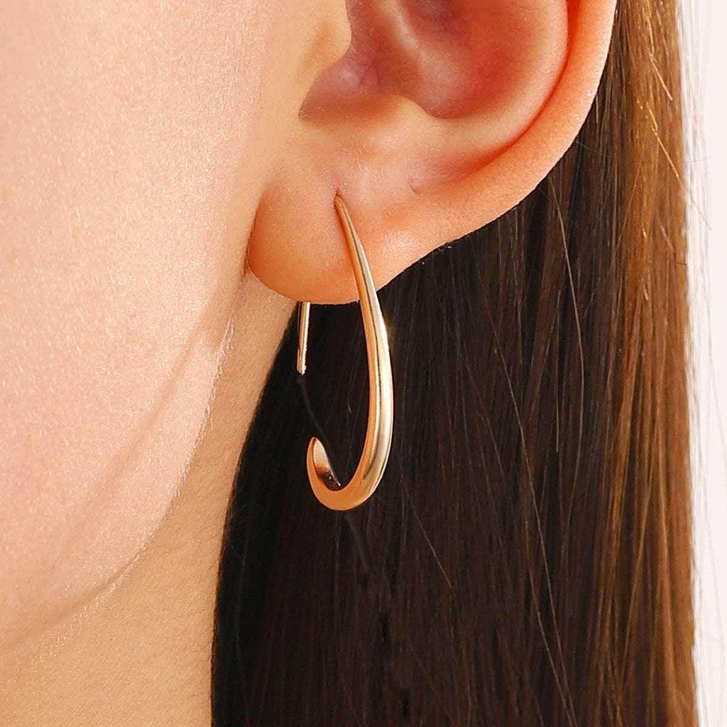 Retro Teardrop Earrings for Women – Gold & Silver - ZA-Zola
