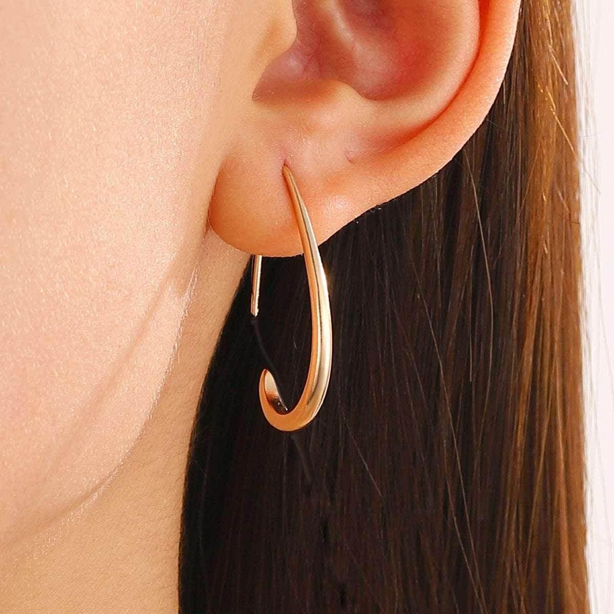 Retro Teardrop Earrings for Women – Gold & Silver - ZA-Zola