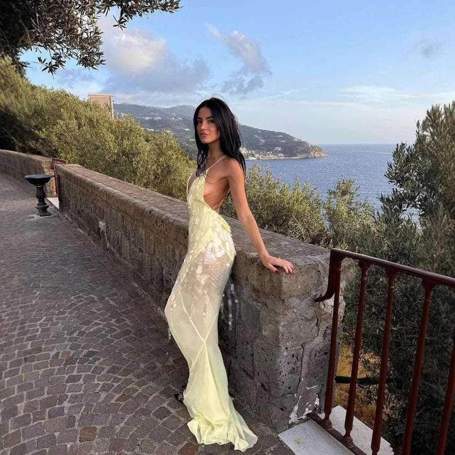 Sexy Sequin Fishtail Gown – Backless Slim Fit Dress - ZA-Zola