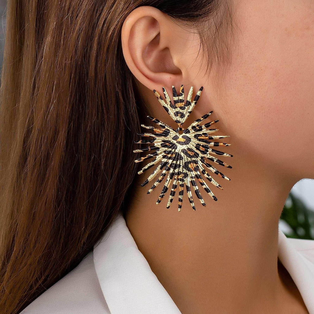 Leopard Print Women's Earrings – Bold Fashion Style - ZA-Zola