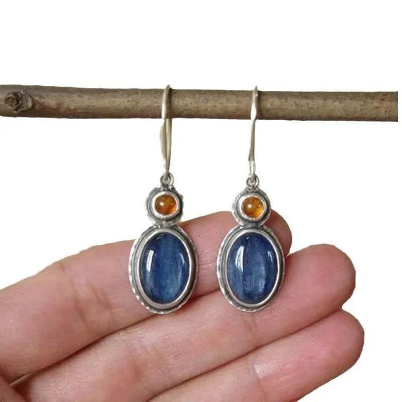 Silver Retro Creative Drop Earrings for Women - ZA-Zola