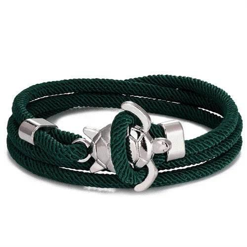 Turtle Rope Bracelet – Marine-Inspired Unisex Style - ZA-Zola