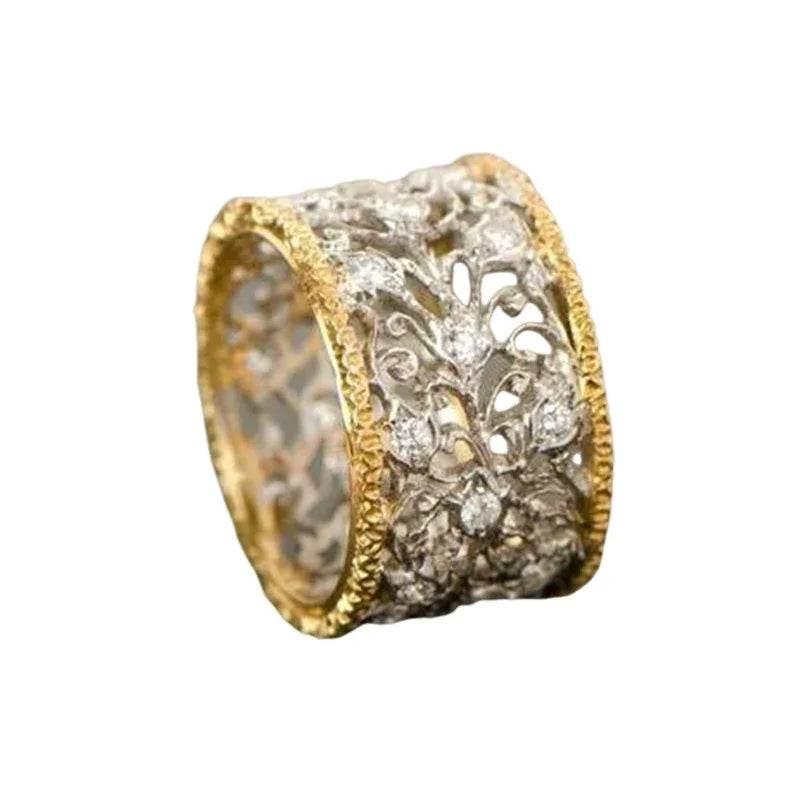 Affordable Gold Geometric Vintage Ring Unisex - ZA-Zola