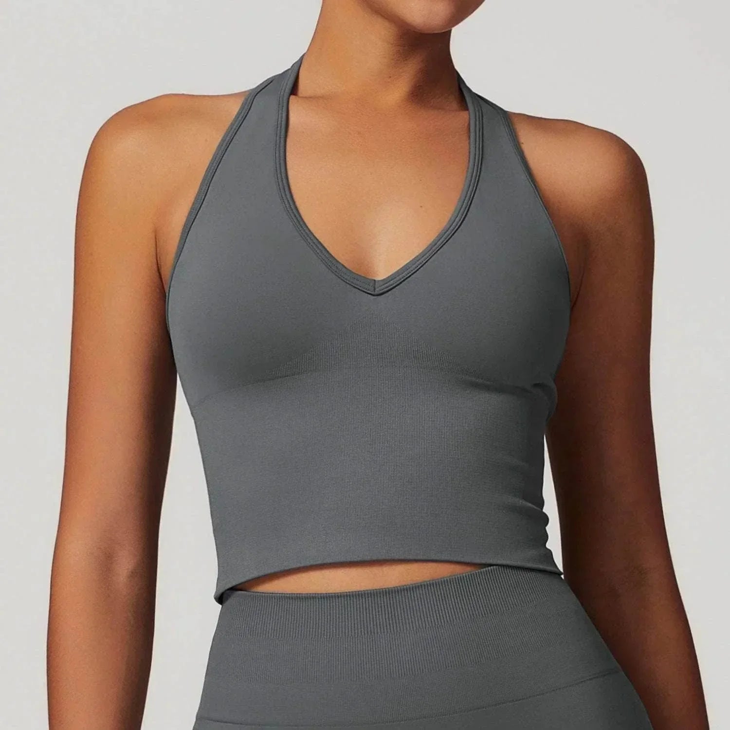 Women’s Seamless Halter Yoga Bra – Stylish & Supportive - ZA-Zola