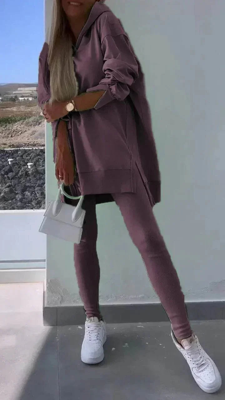 Women’s Hooded Sweatshirt Set – Shop Now for Comfort - ZA-Zola