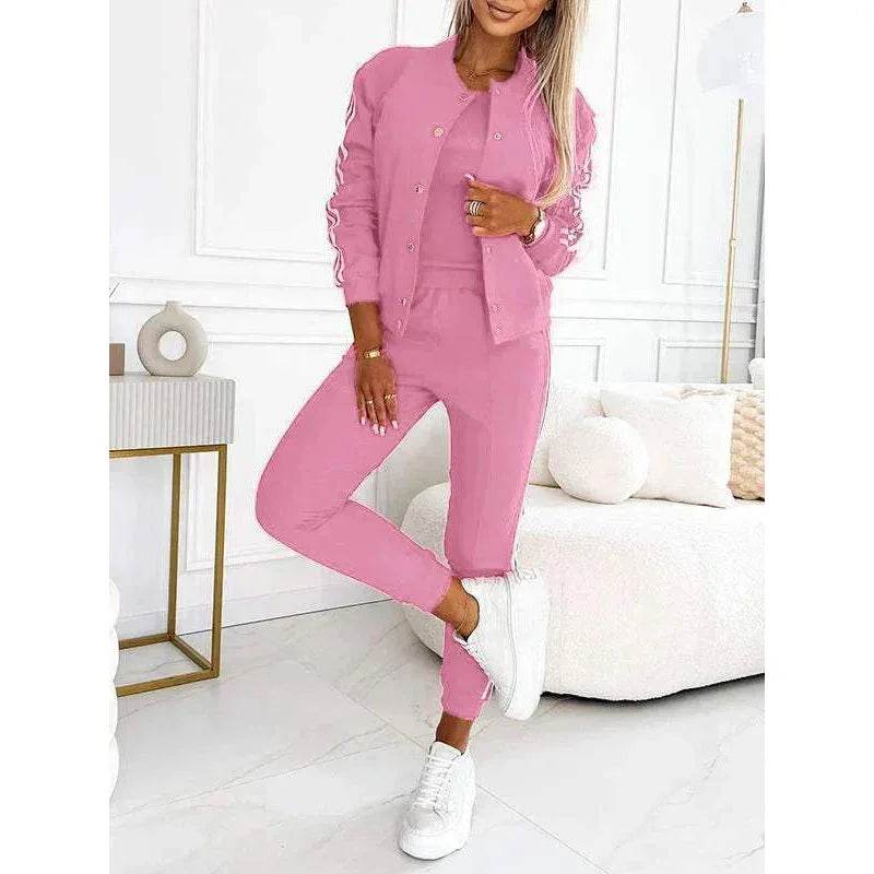 Women's Casual Three-Piece Matching Set - ZA-Zola