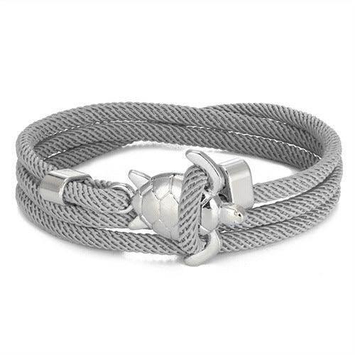 Turtle Rope Bracelet – Marine-Inspired Unisex Style - ZA-Zola