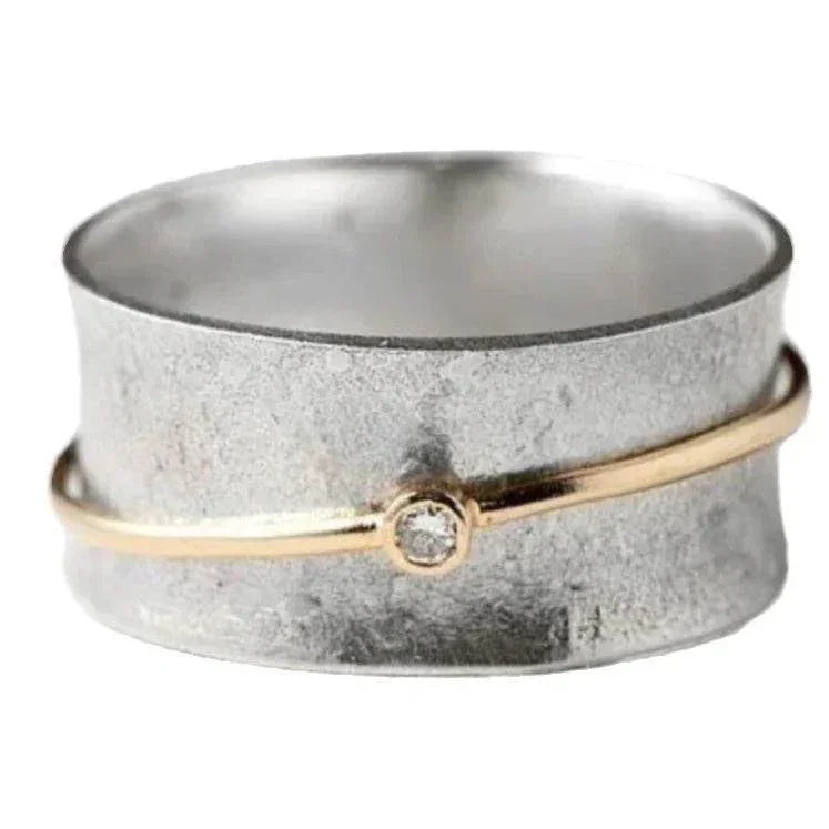 Vintage Hollow Geometric Silver Unisex Ring - ZA-Zola