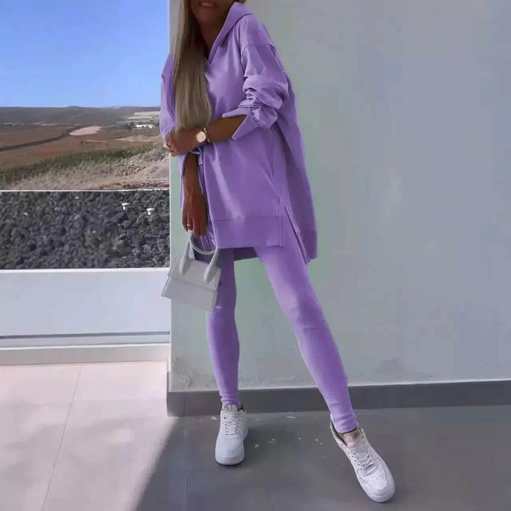 Women’s Hooded Sweatshirt Set – Shop Now for Comfort - ZA-Zola