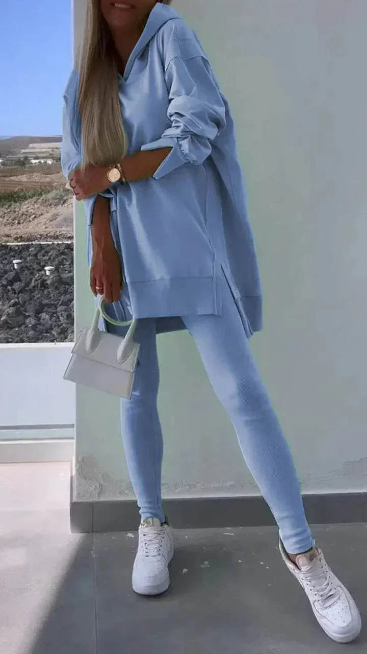 Women’s Hooded Sweatshirt Set – Shop Now for Comfort - ZA-Zola