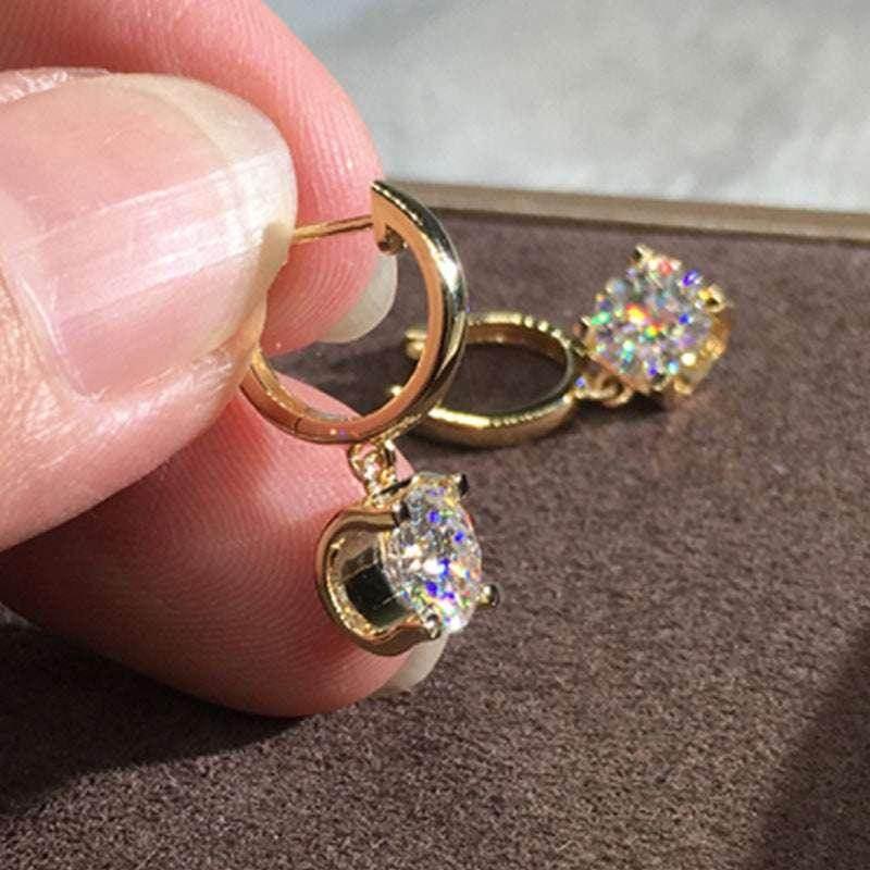 Angel Kiss Diamond Ear Clip Elegant Earrings - ZA-Zola