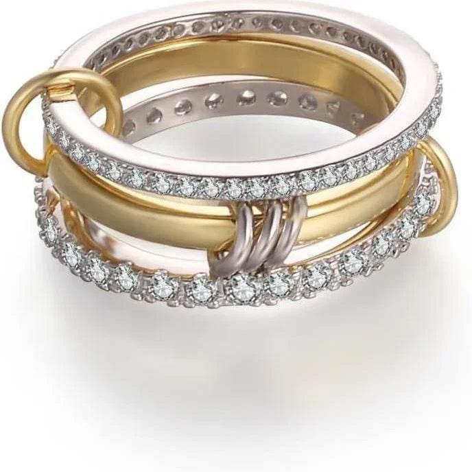 Stainless Steel Zircon Full Diamond Ring - ZA-Zola
