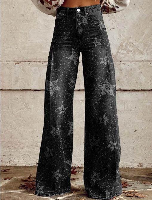 3D Print Bell Bottom Pants – Faux Denim Vibe - ZA-Zola