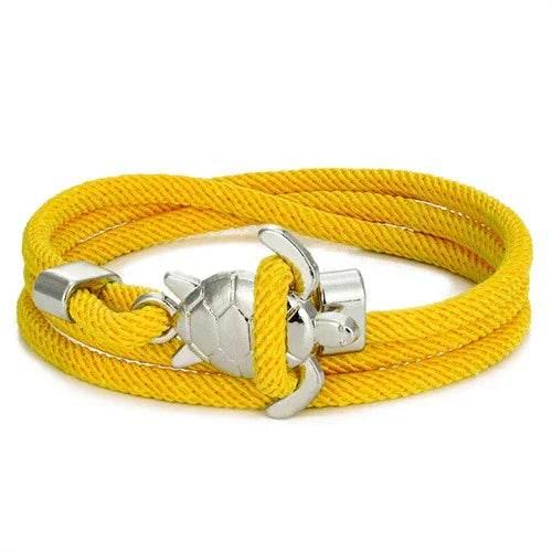 Turtle Rope Bracelet – Marine-Inspired Unisex Style - ZA-Zola