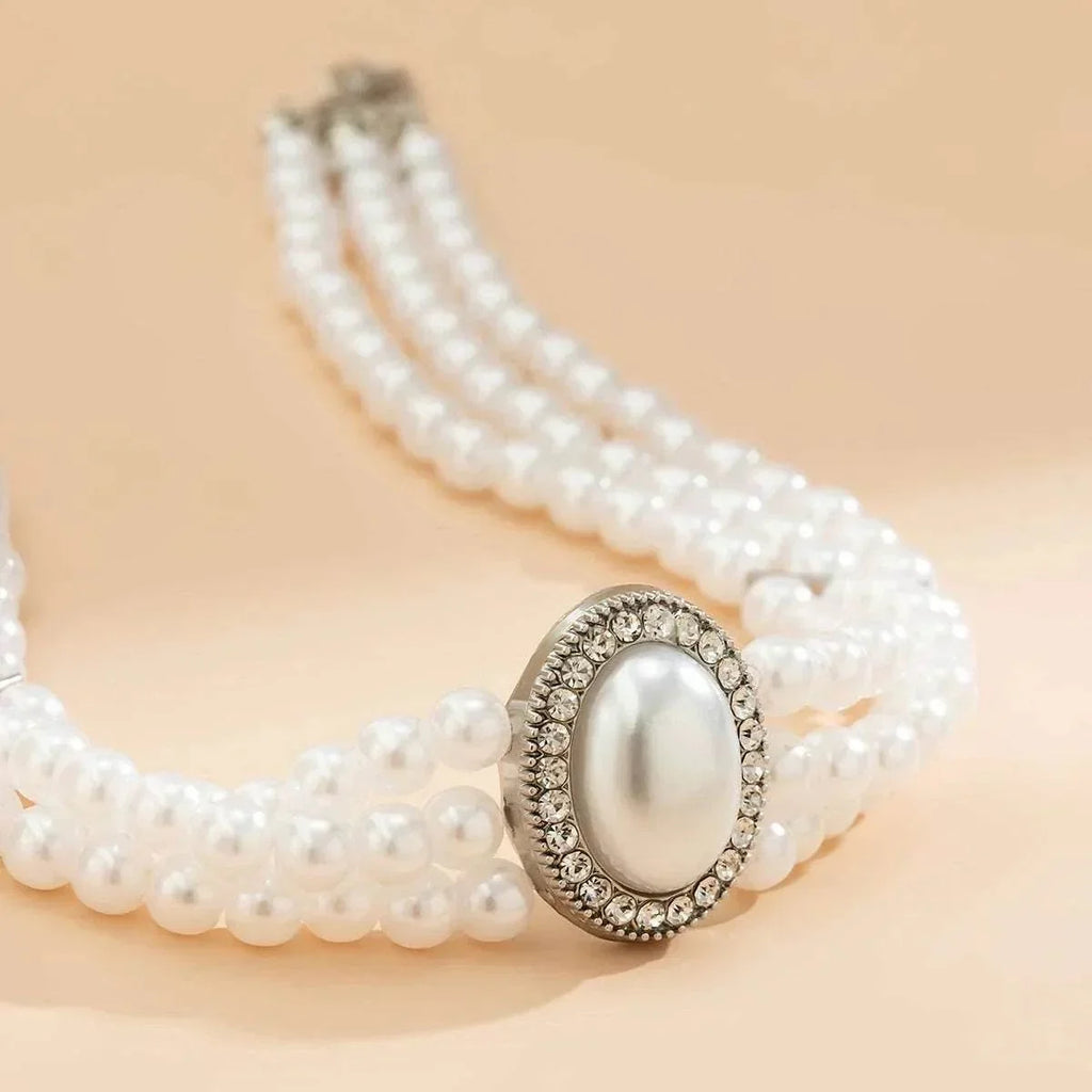 French Elegant Multi-Layer Pearl Necklace - ZA-Zola
