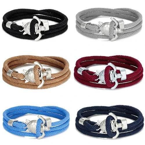 Turtle Rope Bracelet – Marine-Inspired Unisex Style - ZA-Zola