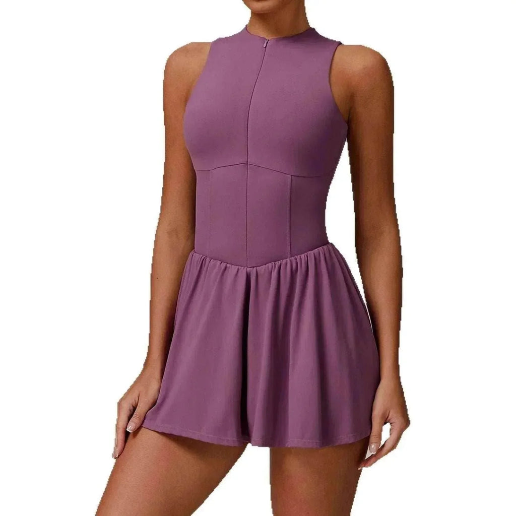Elegant A-Line Two-Piece Look Dress for Women - ZA-Zola