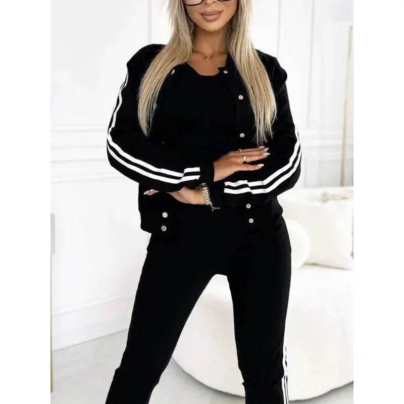 Women's Casual Three-Piece Matching Set - ZA-Zola