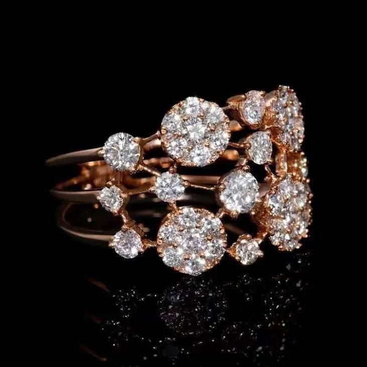 Retro Rose Gold Ring for Women – Simple & Stylish - ZA-Zola