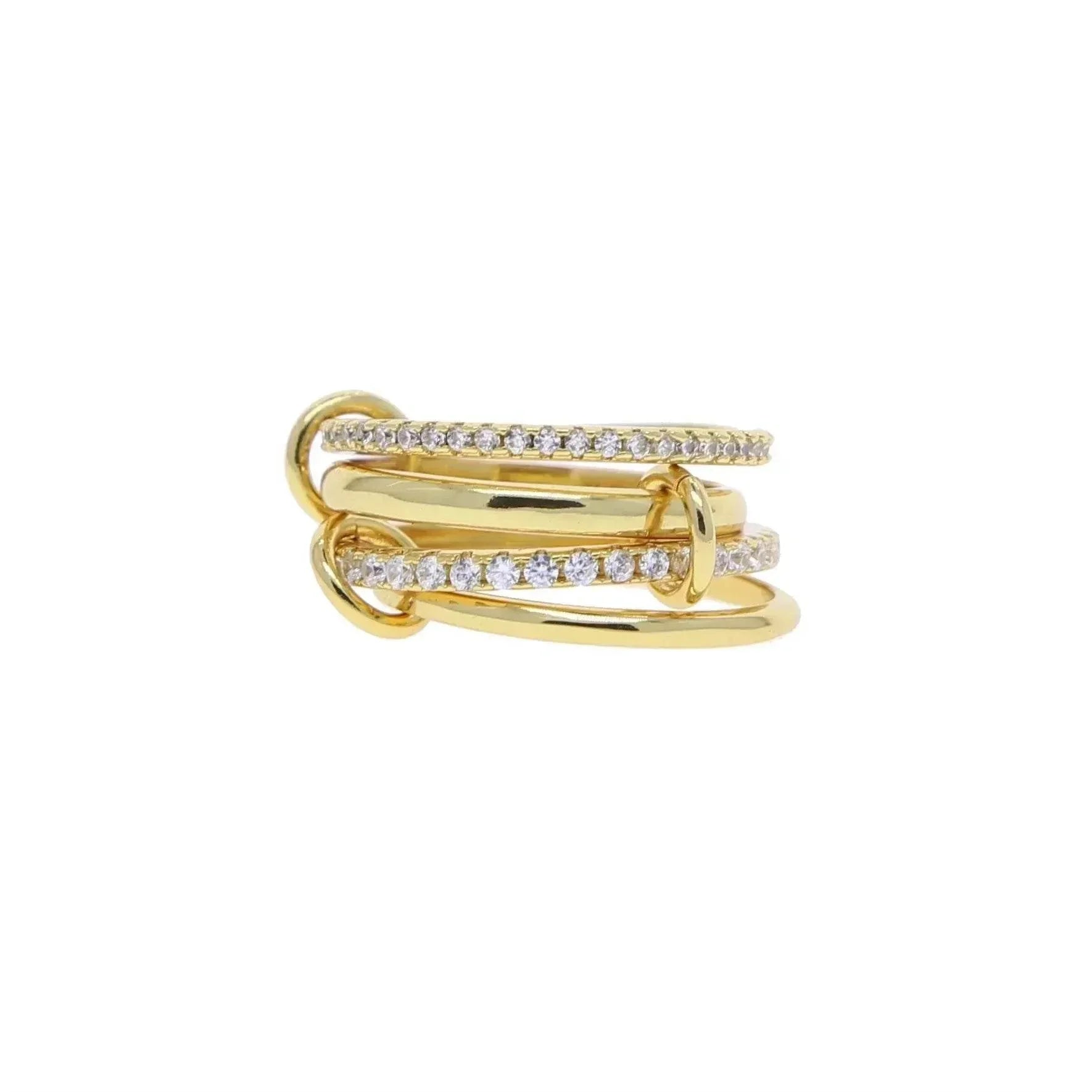 Stainless Steel Zircon Full Diamond Ring - ZA-Zola