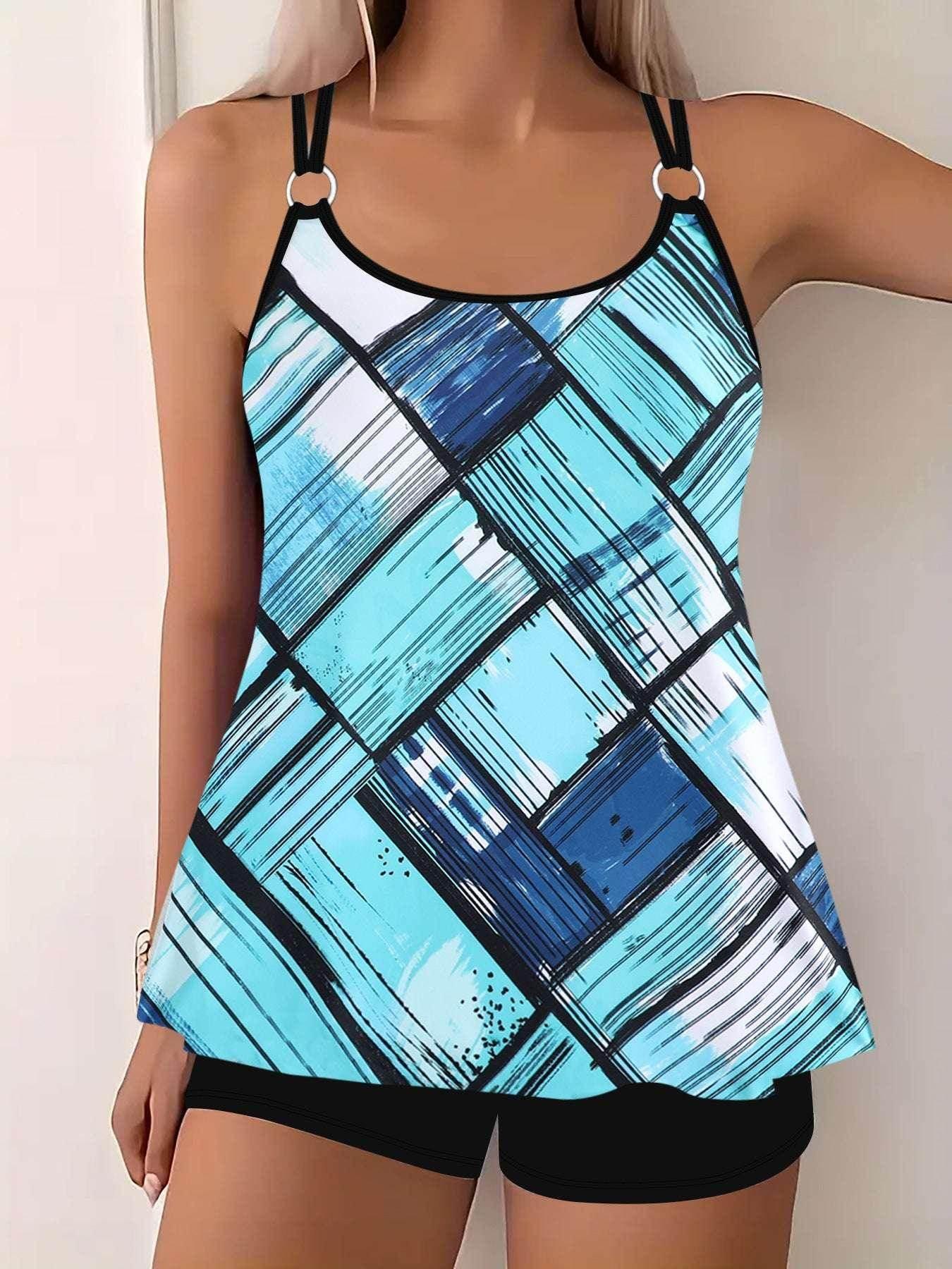 Women's Split Two-Piece Swimsuit – Vibrant & Sexy (S–5XL) - ZA-Zola
