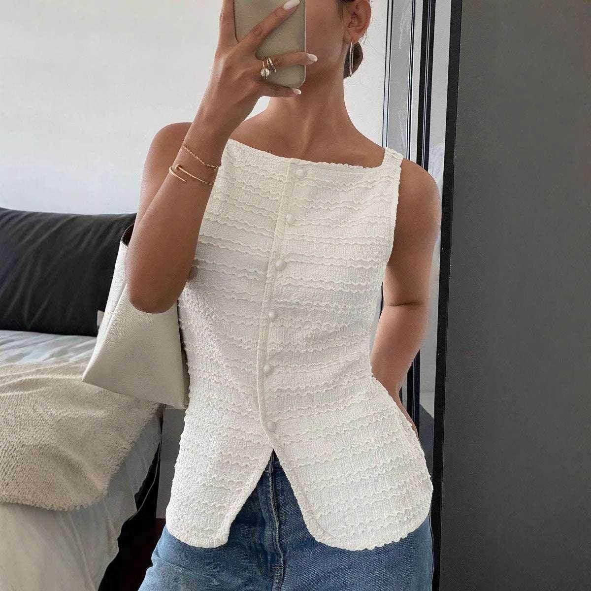Classic Sleeveless Vest Top for Women – 5 Colors - ZA-Zola