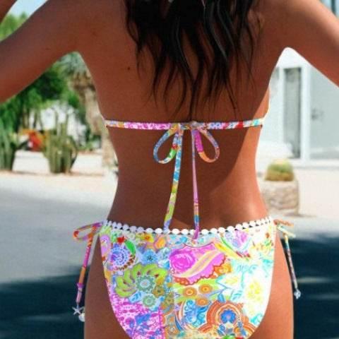 Women's Bikini Split Swimsuit | Colorful & Stylish - ZA-Zola