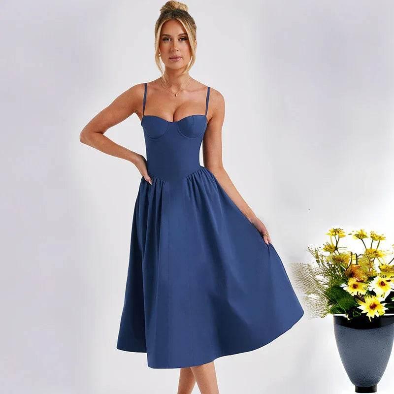 Slim Backless Sling Dress for Women - ZA-Zola
