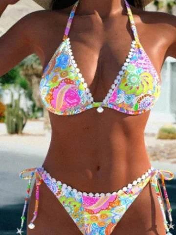 Women's Bikini Split Swimsuit | Colorful & Stylish - ZA-Zola