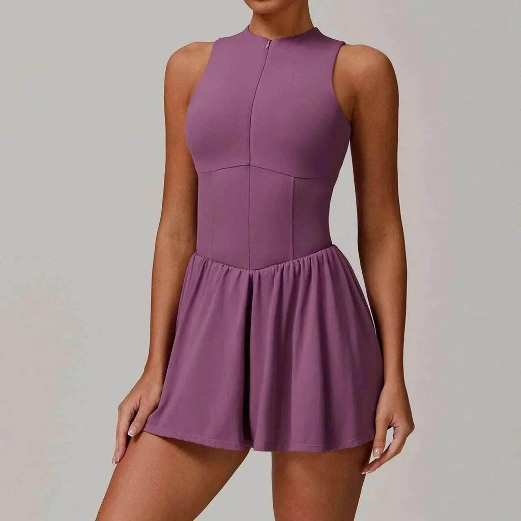 Elegant A-Line Two-Piece Look Dress for Women - ZA-Zola