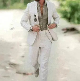 Plus Size Linen Suit | Chill 2-Piece Spring Fit - ZA-Zola