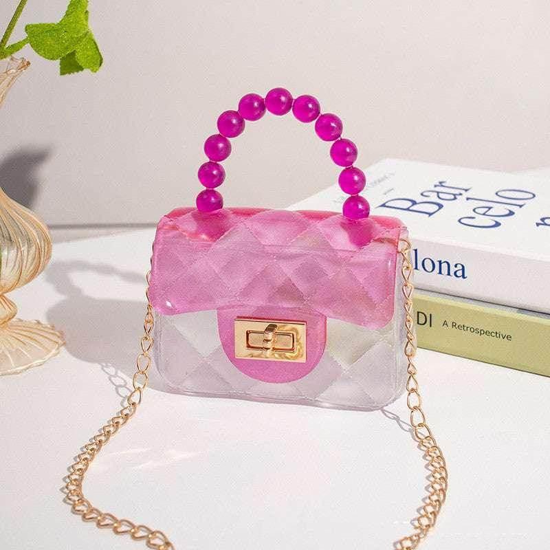 Pearl Handheld Transparent Jelly Bag | Stylish PVC Bag - ZA-Zola