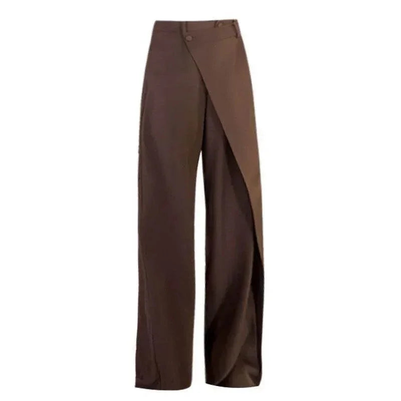 Irregular Wide-Leg Pants – Trendy Loose Fit - ZA-Zola