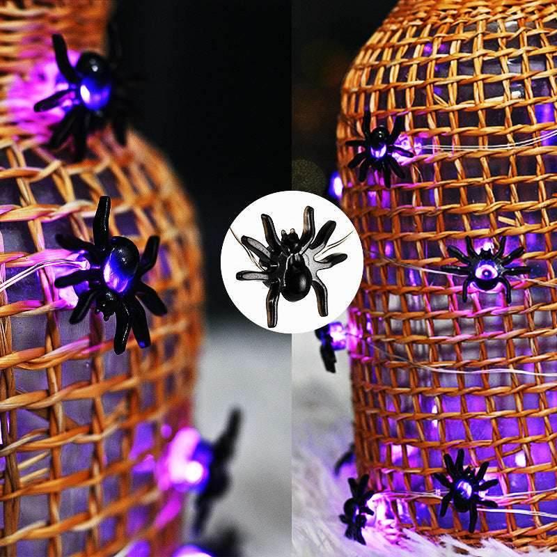 ZA-Zola LED Purple Spider Halloween Lights - ZA-Zola