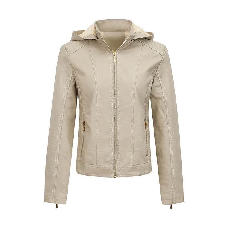 Plush Thickened Hooded Coat Slim Fit Winter Jacket - ZA-Zola