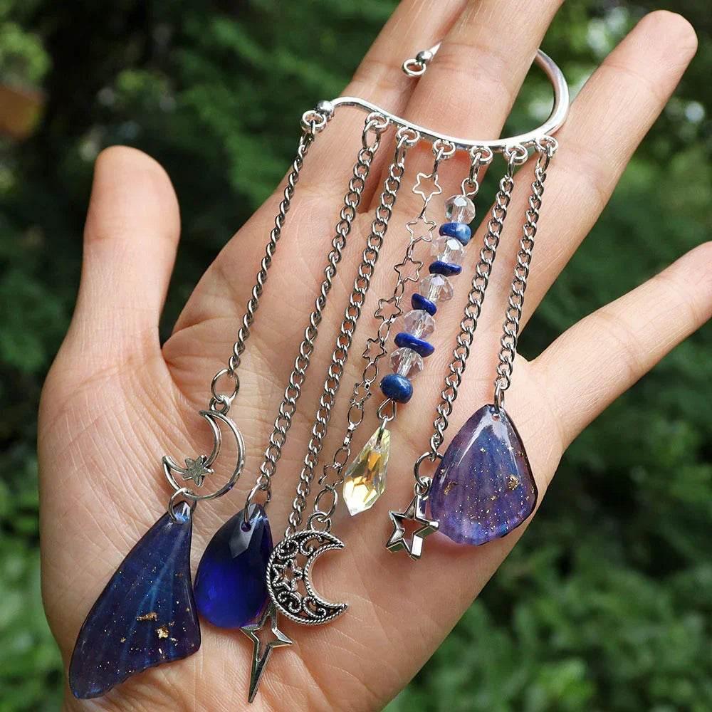 Handmade Crystal Ear Hooks - Natural Gravel Earrings - ZA-Zola