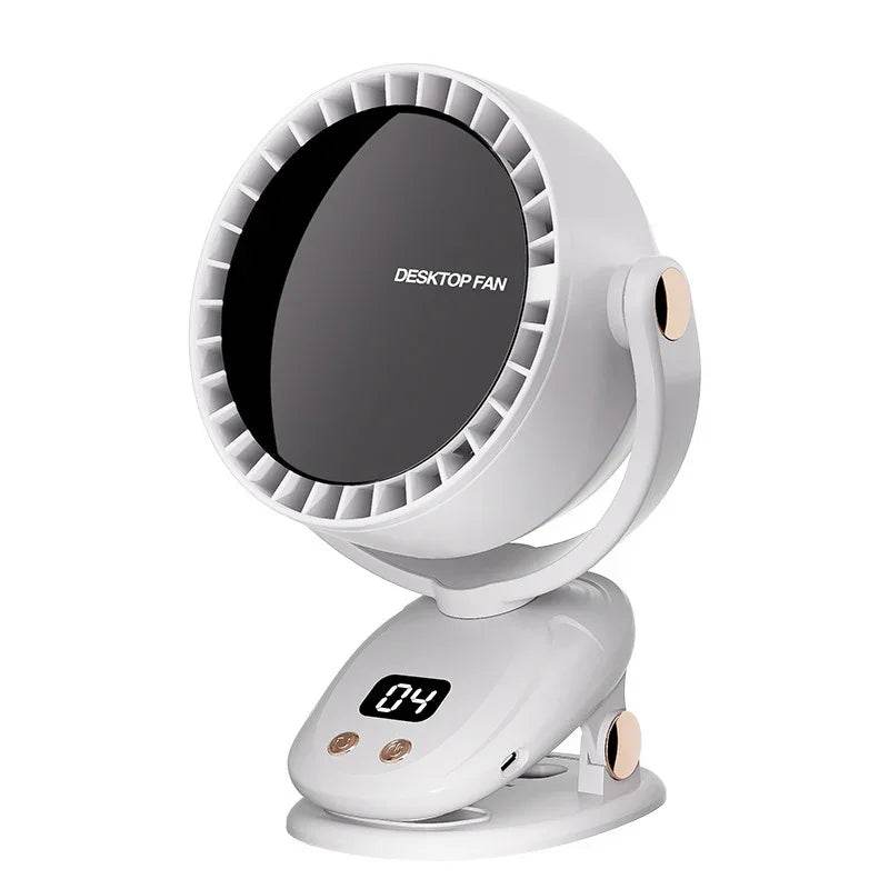 Bladeless USB Clip Fan with Oscillation & 6 Speeds - ZA-Zola