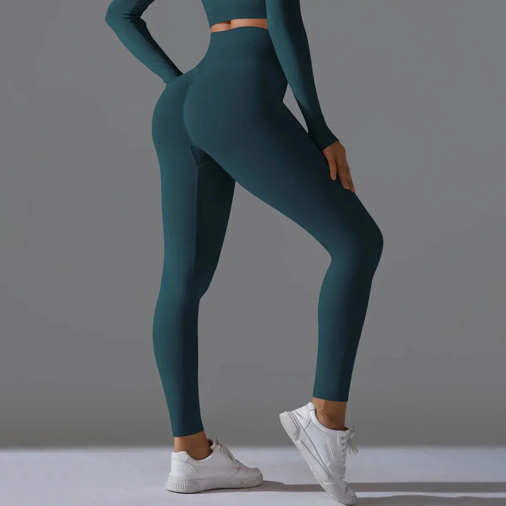 Seamless High Waist Nude Feel Yoga Pants – Slim Fit & Comfortable - ZA-Zola