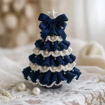Crochet Christmas Tree Decoration DIY Kit | Holiday Craft Material - ZA-Zola