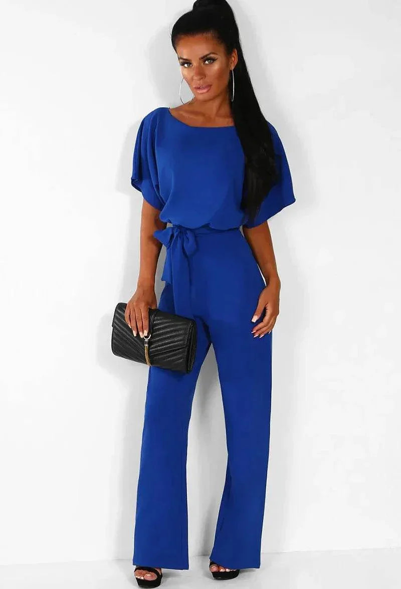 7-Color Lace-Up Button Jumpsuit for Women - ZA-Zola