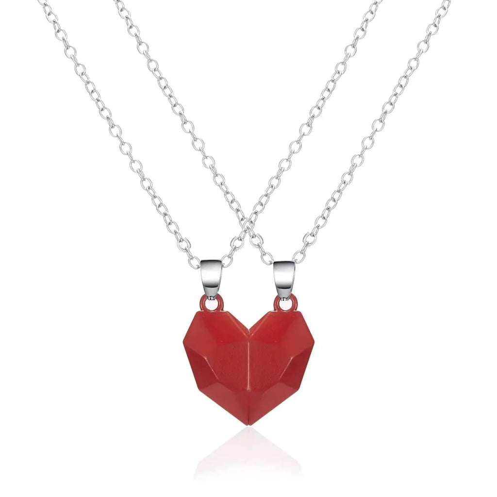 Magnetic Heart Pendant Necklace for Couples - ZA-Zola
