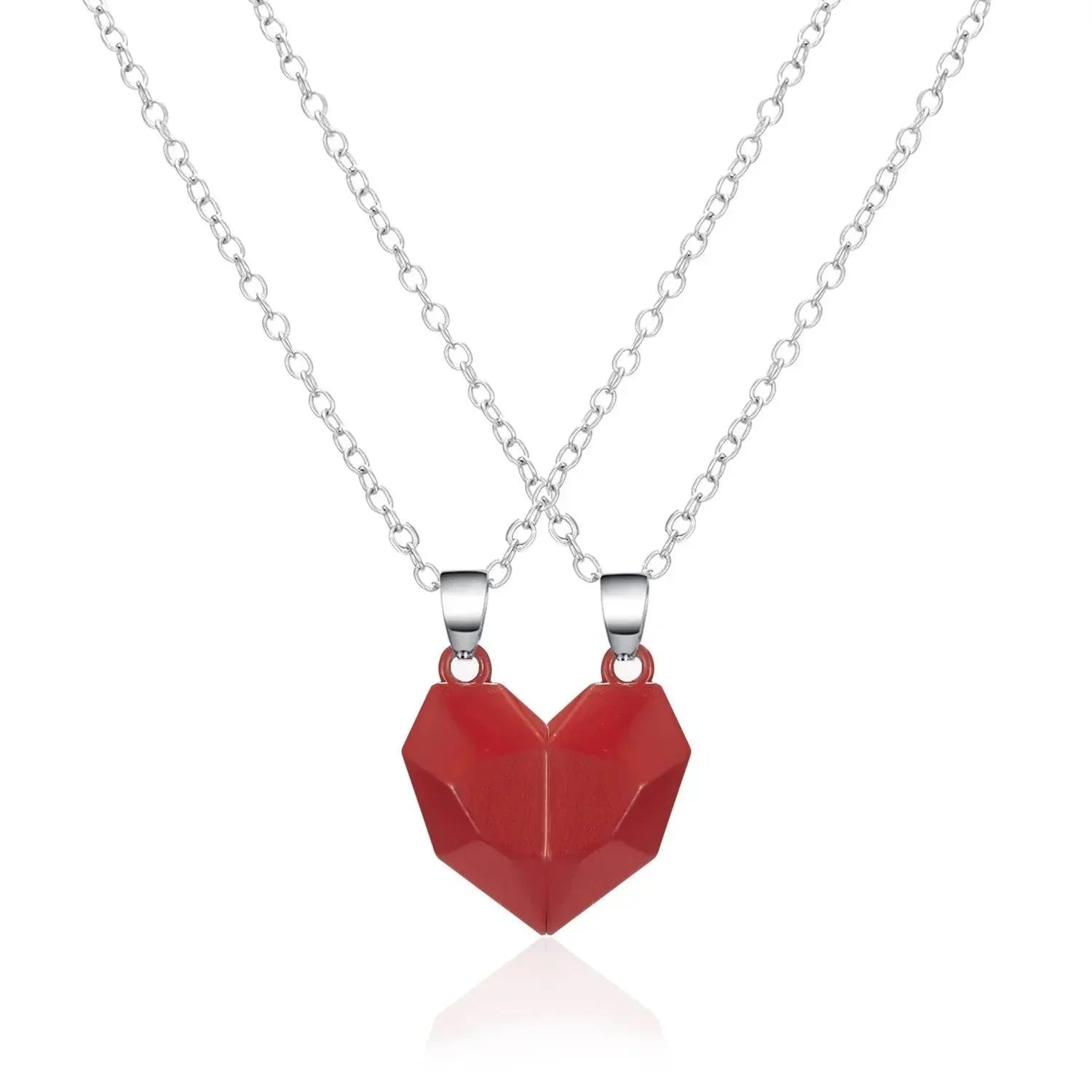 Magnetic Heart Pendant Necklace for Couples - ZA-Zola