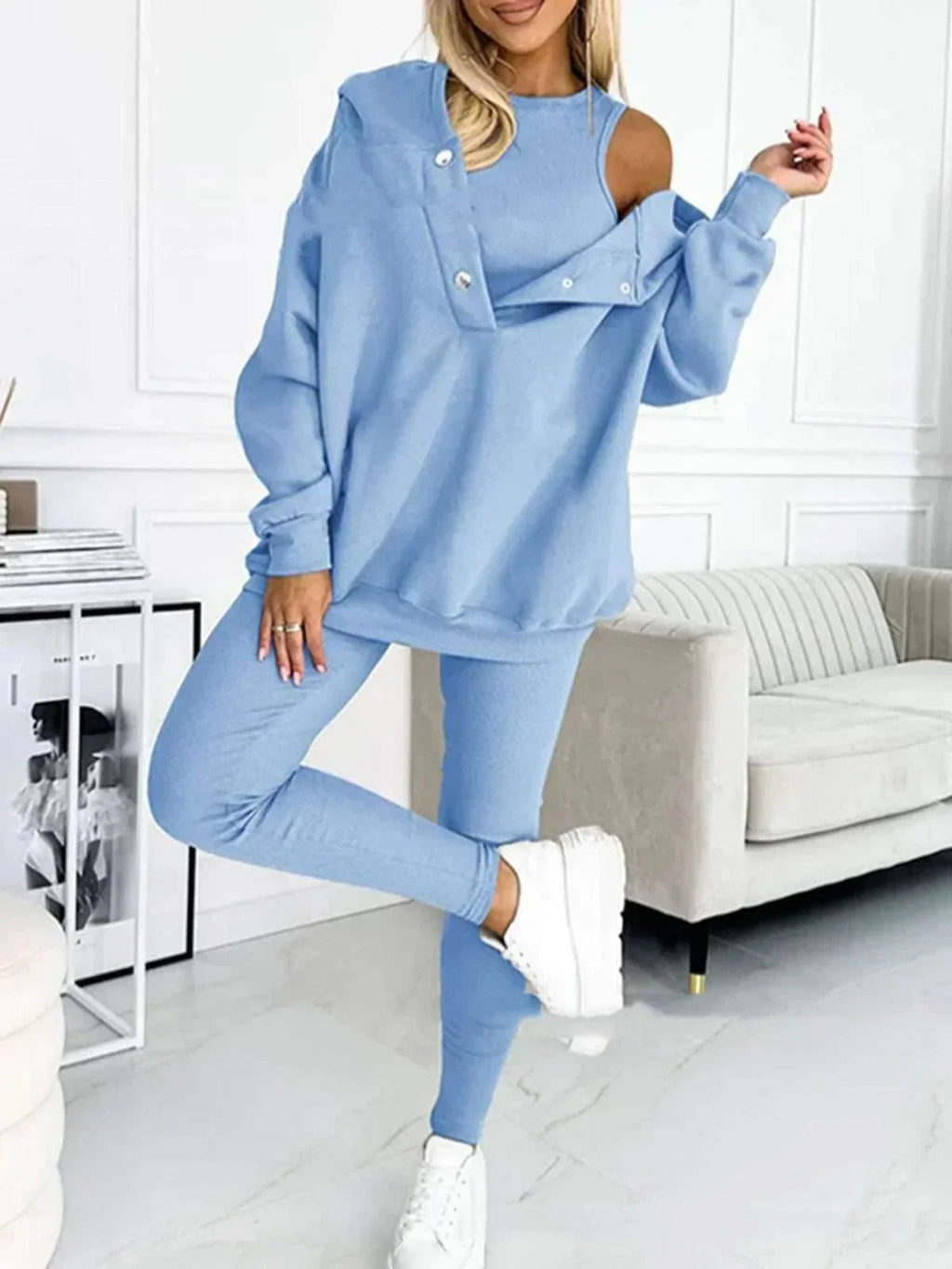 3PCS Women's Sports Suit – Stylish & Comfortable Set! - ZA-Zola