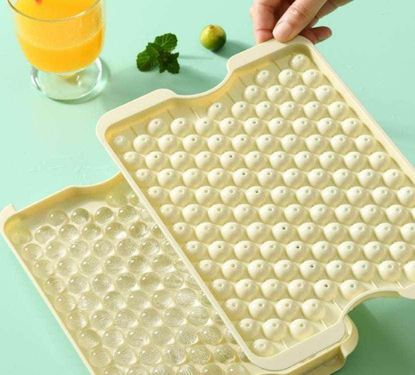 Ice Cube Mold with Lid – Sky Blue, Apricot, Modern Style - ZA-Zola