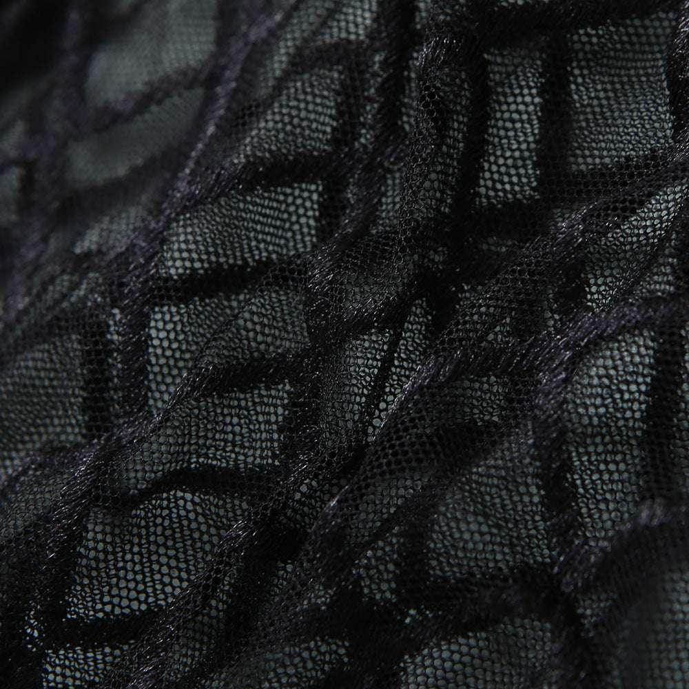 Mesh See-Through Underwear Set with Metal Chain - ZA-Zola